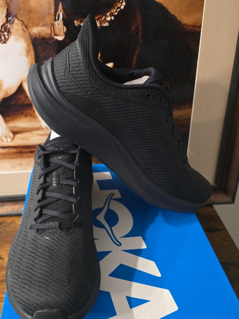 Hoka One One Solimar Triple Black Men’s Size 11.5 Running Shoes 1123074-BBLC NEW